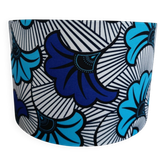 Lampshade / Suspension wax flowers blue wedding