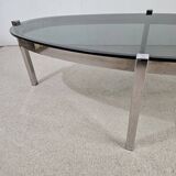 Table basse vintage ovale - Design 70