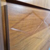Scandinavian teak and walnut englade, 60s