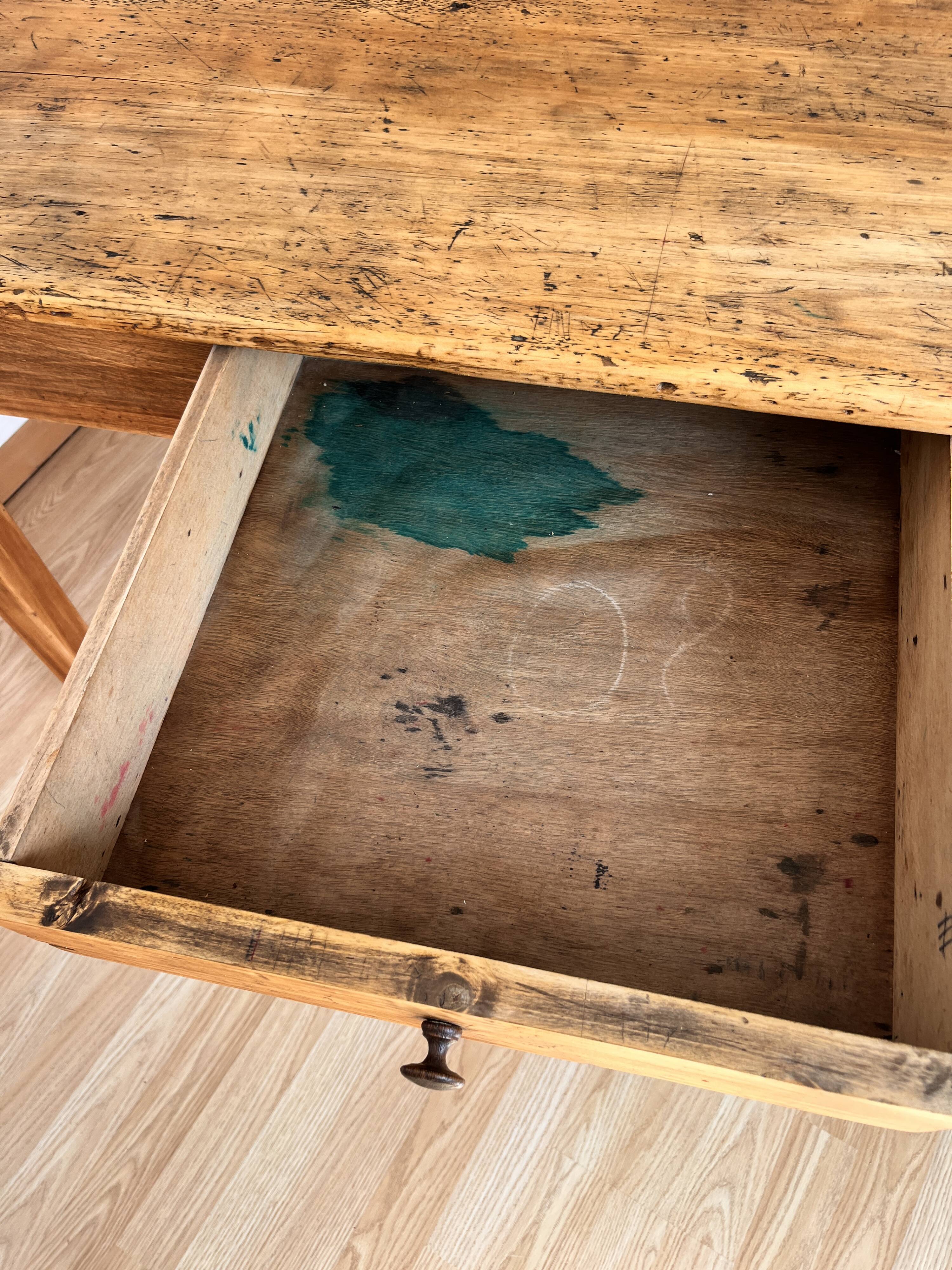 Farmhouse wooden table