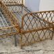 Rattan leg bed 1960
