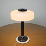 Mid-century rare black & white table lamp/ Napako, 1960's