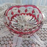 Val Saint Lambert Cup – Double red crystal – Signed