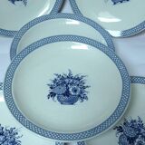 Assiettes creuses Sarreguemines Vieux-Delft