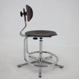 Chaise pivotante réglable des années 1970, Tchécoslovaquie