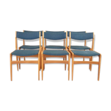 Set of 6 Danish dining chairs Erik Buch