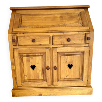 Bureau secrétaire en pin savoyarde