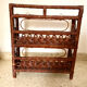 Vintage woven wicker shelf