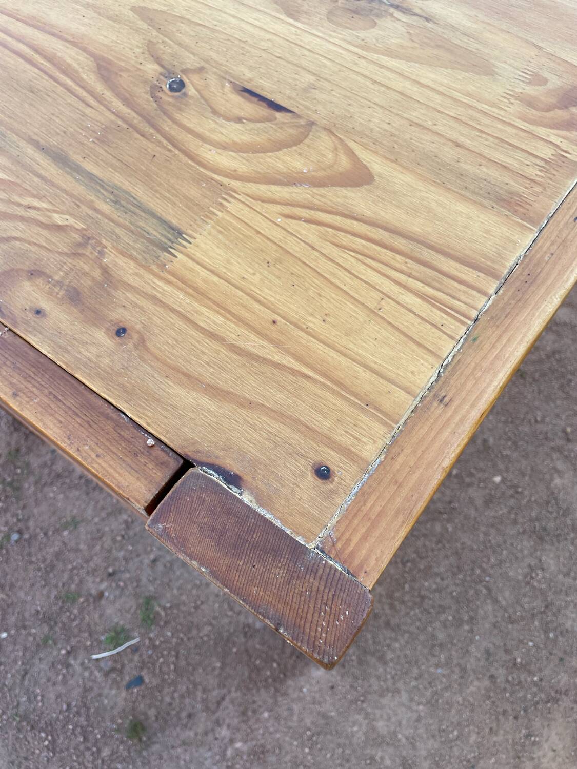 Charlotte Perriand dlg pine table from the 60s