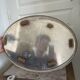 Vintage Silver Metal Tray Floral Rococo Pattern 55x40cm 1970