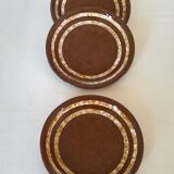 Set of 4 Digoin Sarreguemines "Mary" plates