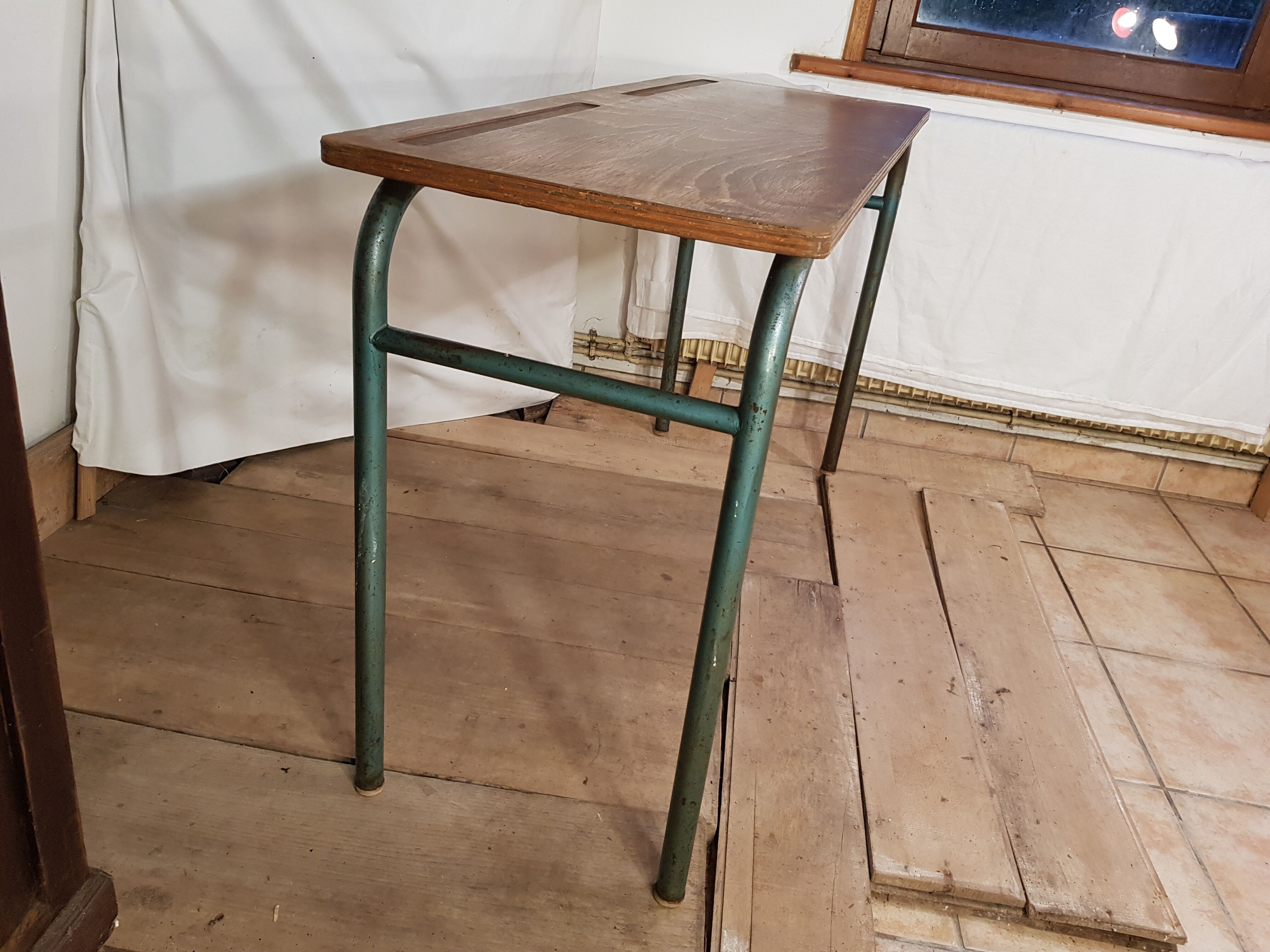 Table desk double school desk 1960