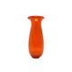 ABM Vase, mid-century modern, orange glass, Poland, 1970s