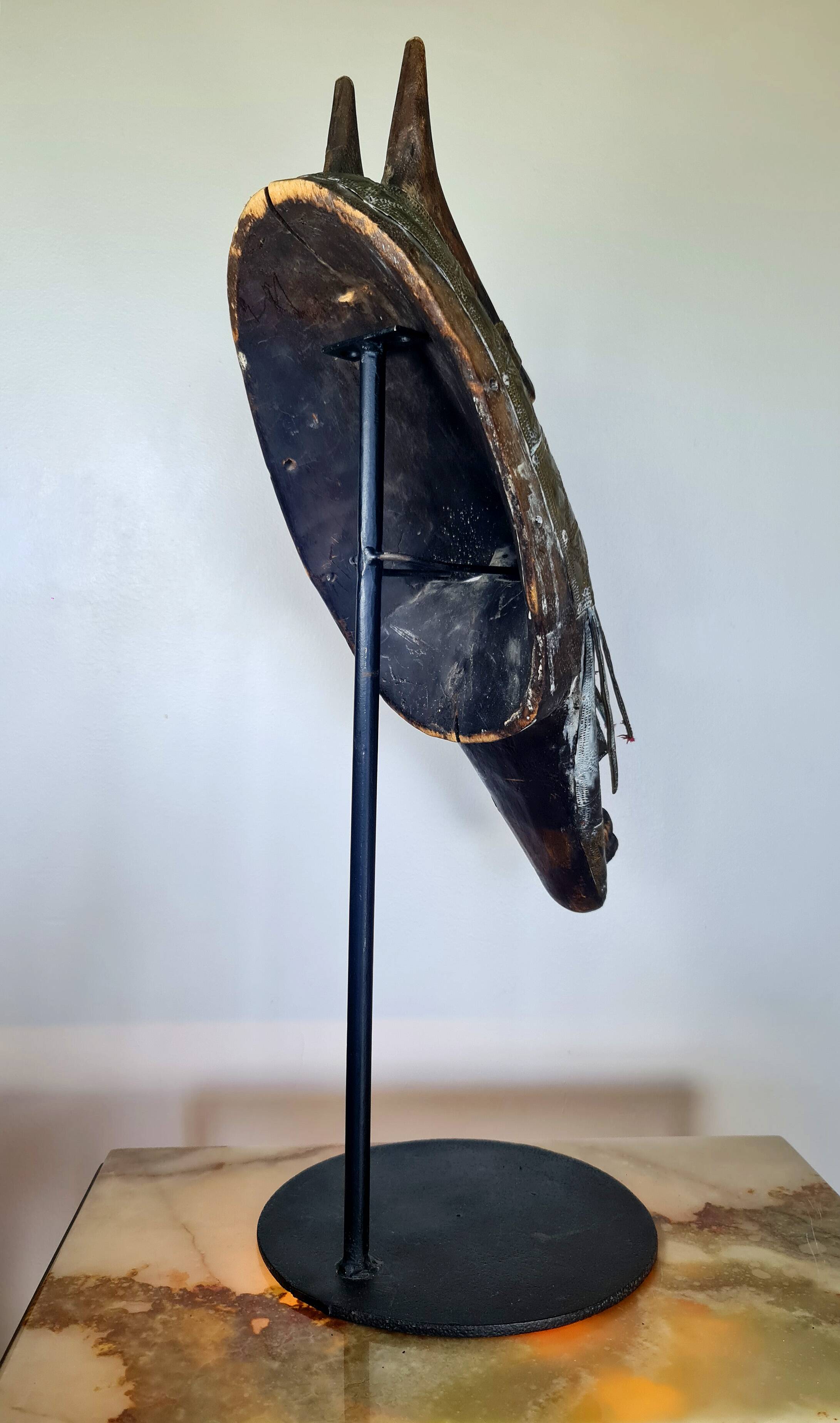 African bambara mask (mali), sold without base