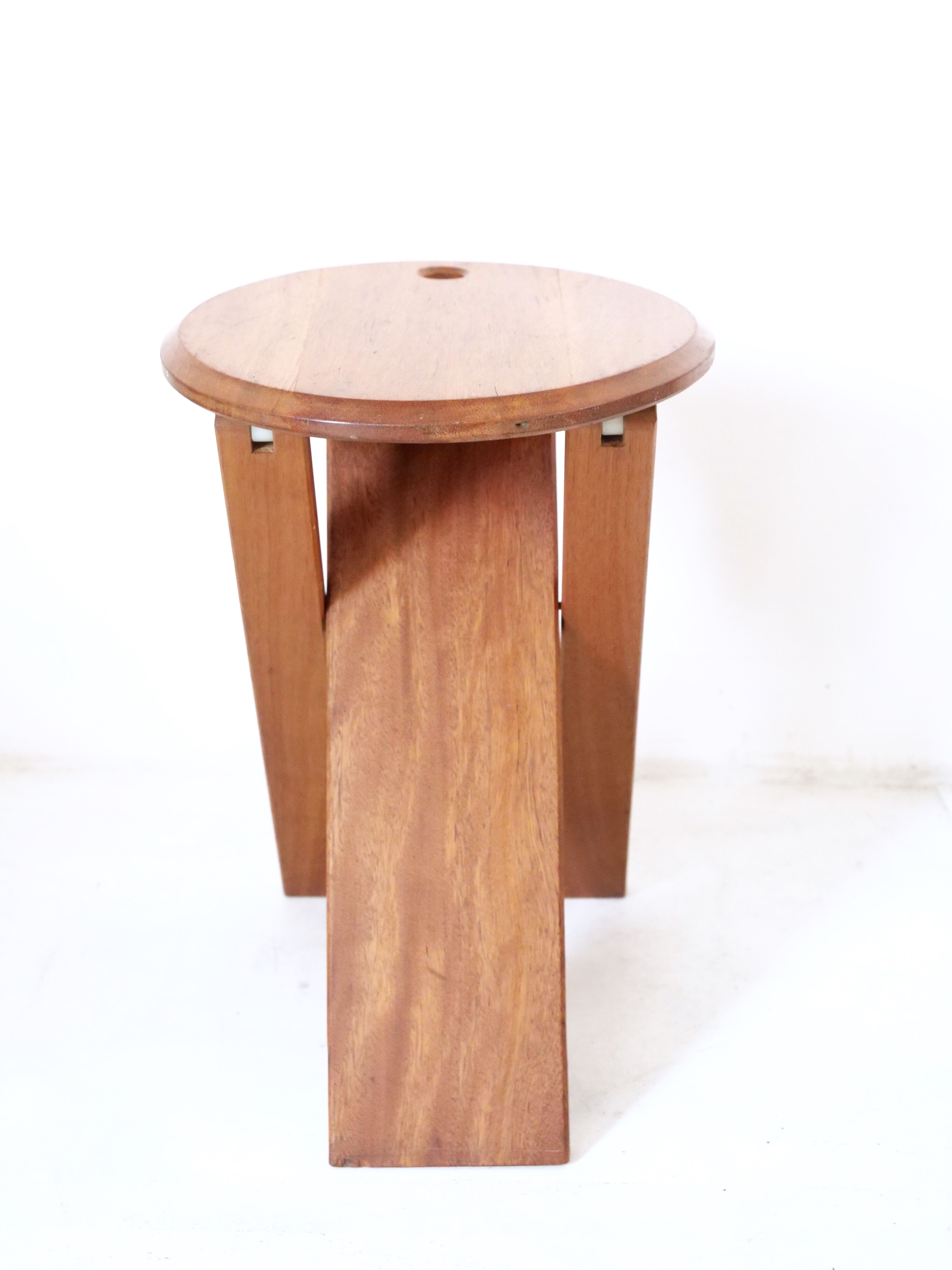 Folding wooden stool Suzy by Adrian Reed design