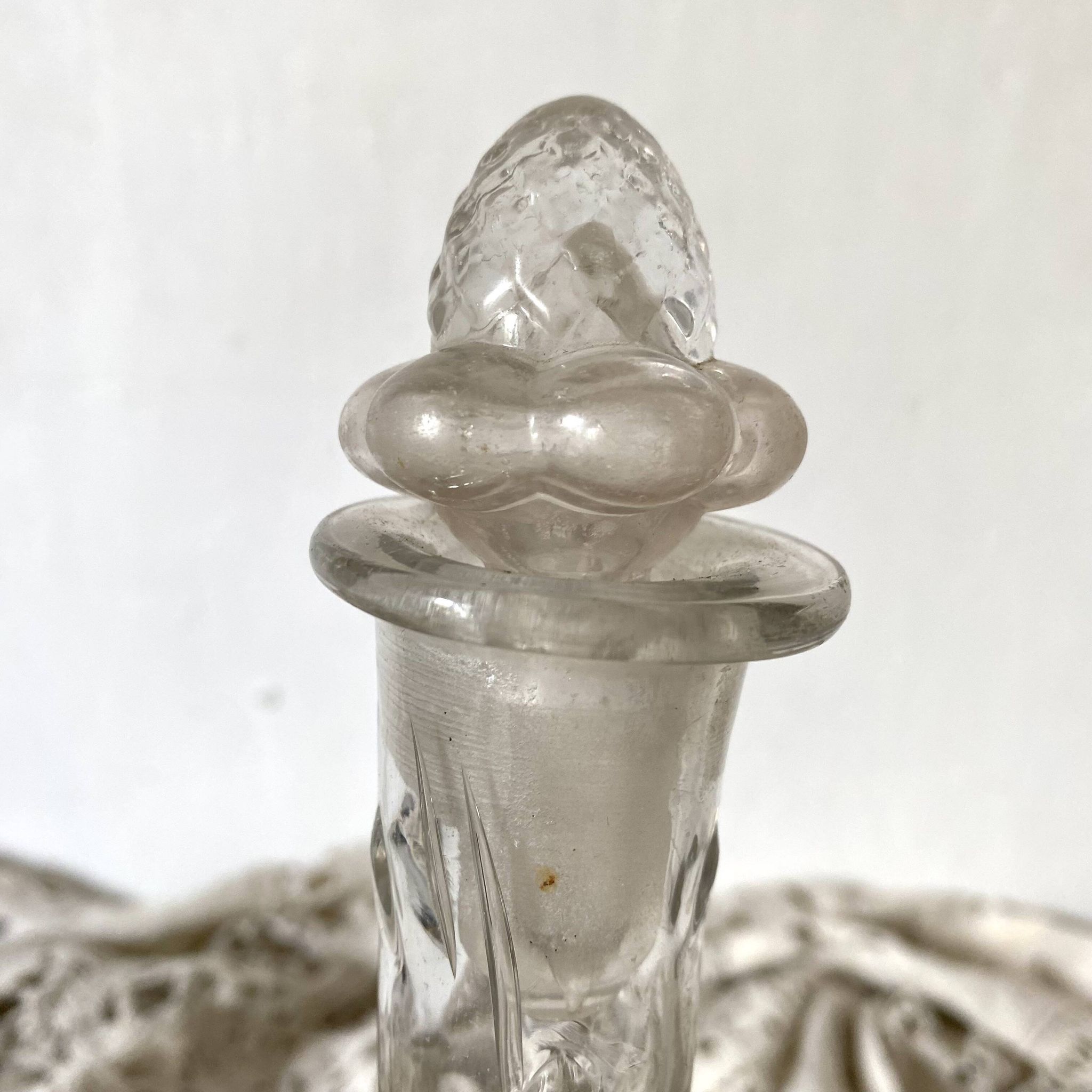 Carafe ancienne asperge Legras fin XIXe