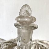 Carafe ancienne asperge Legras fin XIXe