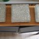 Set of three Holophane ceiling lights