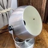 Eye Ball brushed aluminium Space Age lamp or wall light