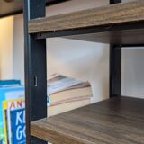 Modular rosewood bookcase by Pierre Guariche for Meurop