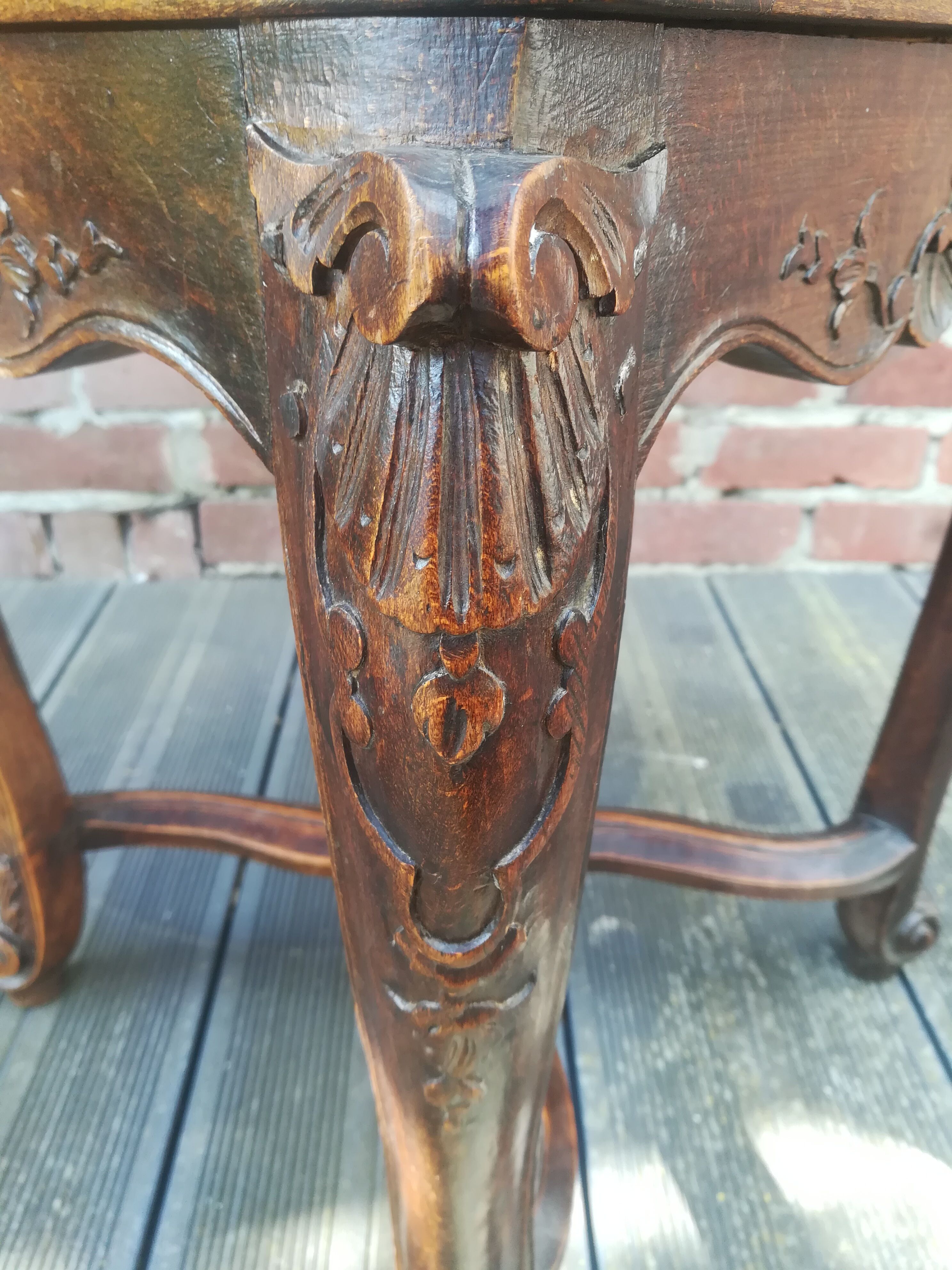 Louis XV style cane chair in beech