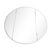 Miroir rond triptyque de coiffeuse vintage 60-70, 97cm