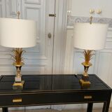 Pair of lamps ears / pineapple by Boulanger, 1970s