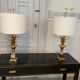 Pair of lamps ears / pineapple by Boulanger, 1970s