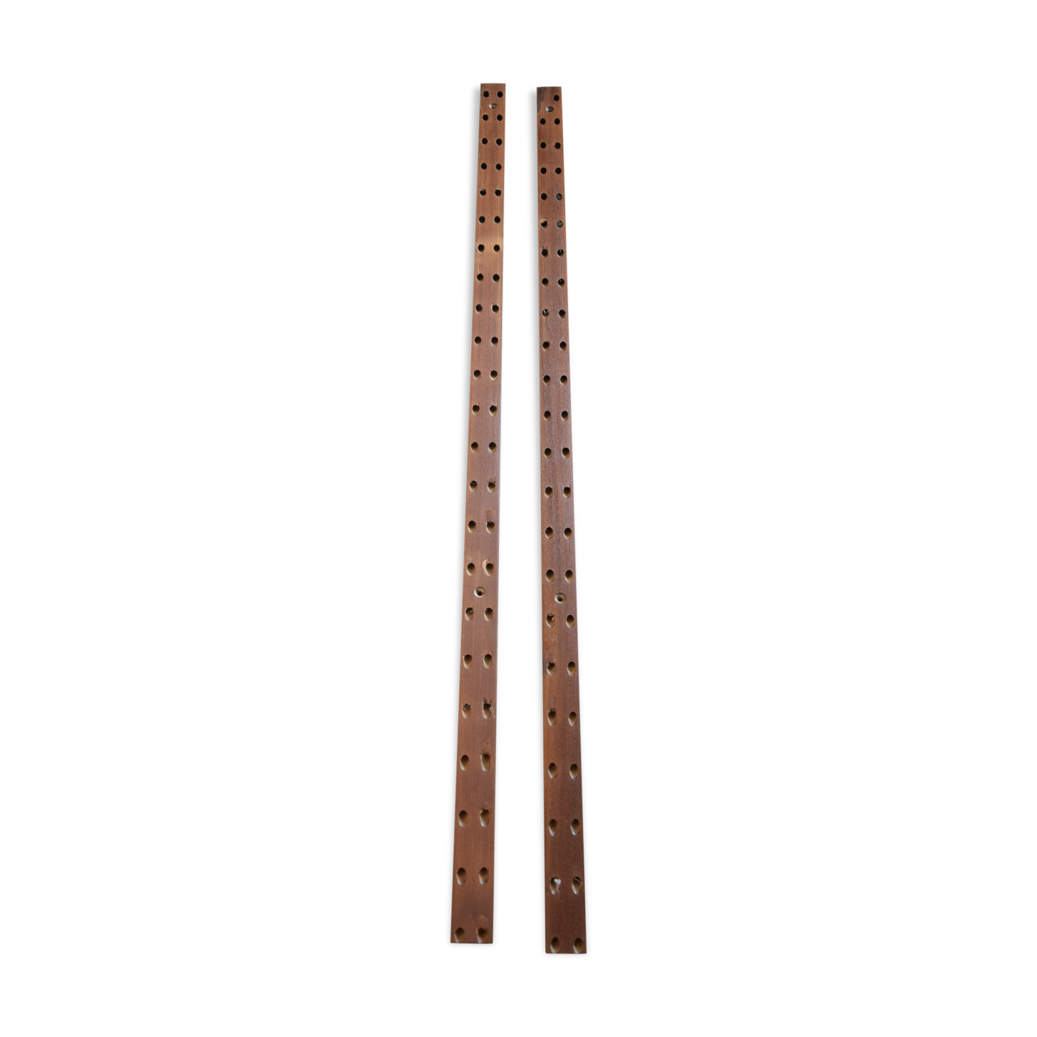 Danish Mid Century Teak Poul Cadovius Wall Mounting Rails.