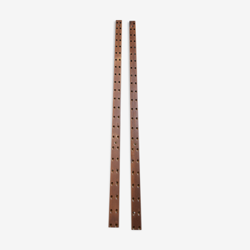 Danish Mid Century Teak Poul Cadovius Wall Mounting Rails.