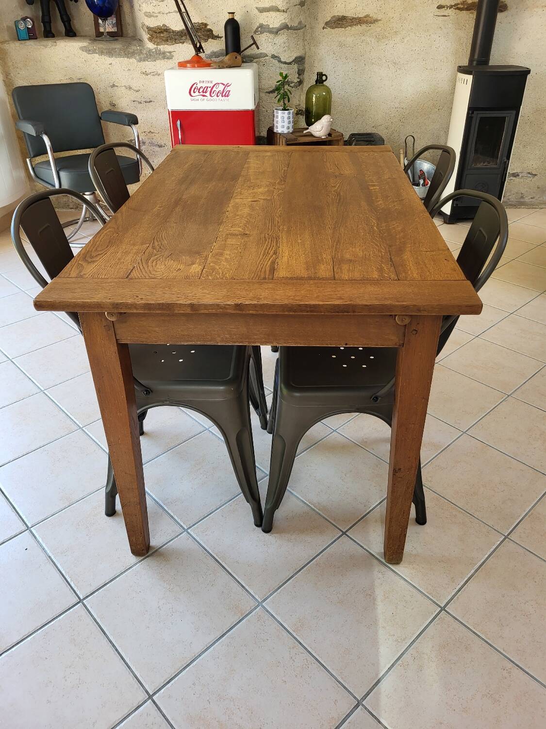 Oak farmhouse table