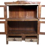 Vaisselier en teck birman ancien