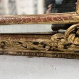 Miroir a pare closes de style Louis XIV en bois et stuc doré XIX siècle