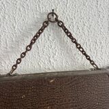 Vintage 1930s triptych barber mirror registered G.B Paris - 28 x 69 cm