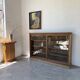 Enfilade vitrée en chêne, années 50