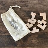 Wooden cube puzzle puzzle