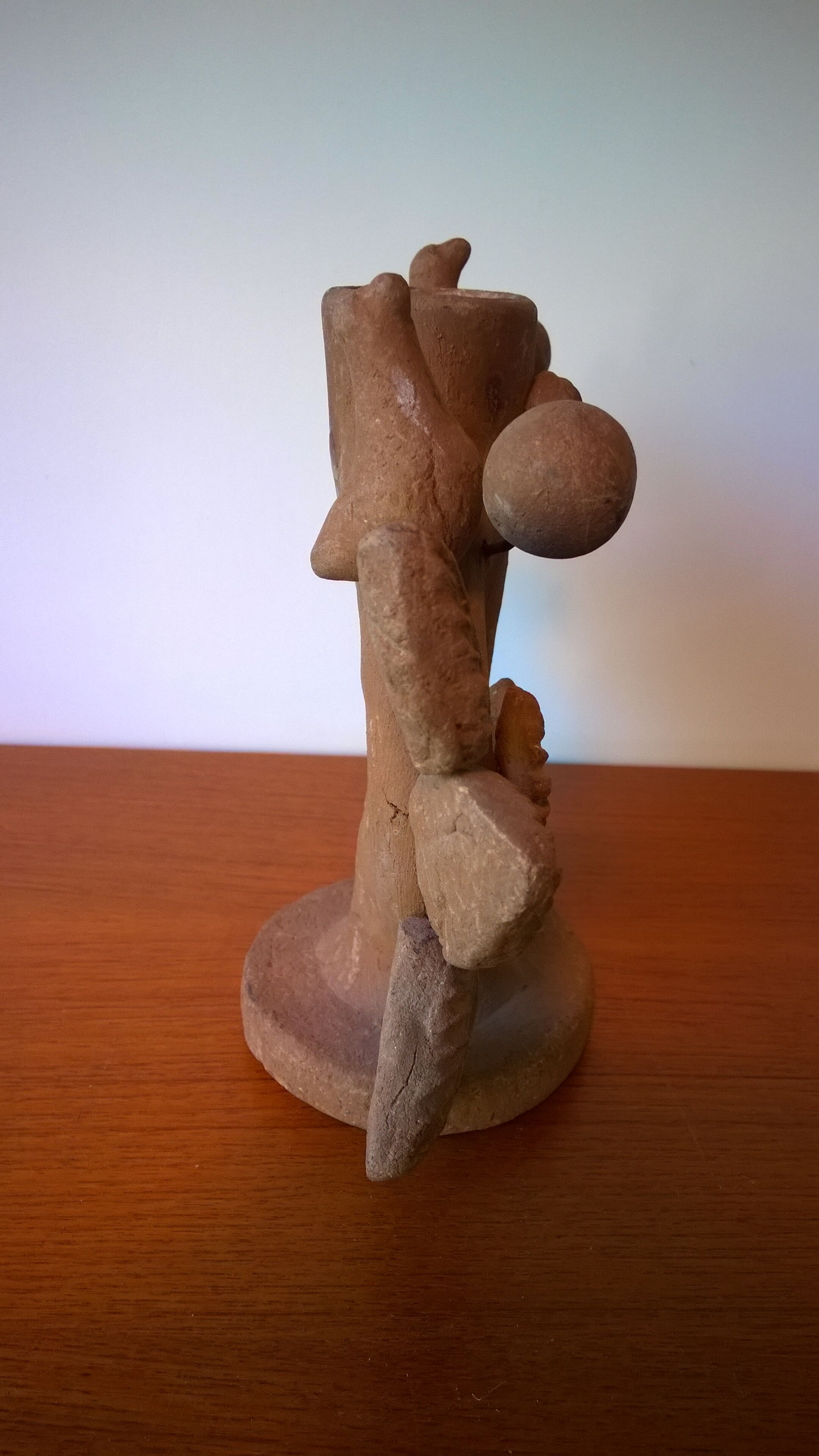 Terracotta candlesticks