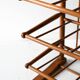 Vintage Scandinavian birch magazine rack 1940s