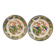 Two Raynaud Limoges plates and Tetard brothers silver.