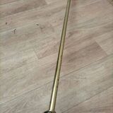 Pair brass and glass chandeliers