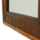 Vintage Square Bamboo and Rattan Mirror Boho 70cm
