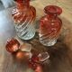 Baccarat red crystal bamboo vase