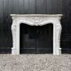Louis XV style fireplace in Carrara marble circa 1980