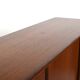 High Quality Danish Highboard with Brass Handle Inlays 1950s