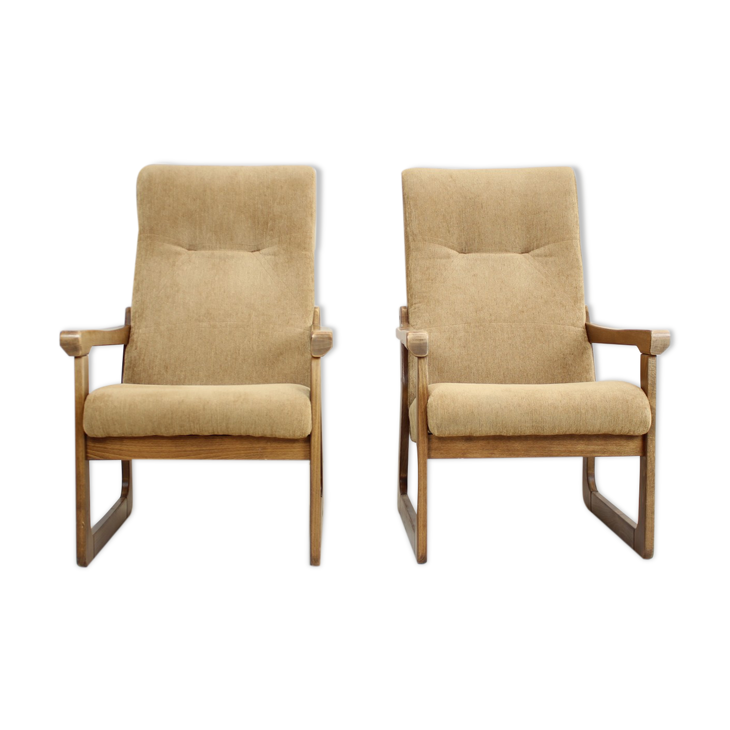 1990s Pair Armchairs, Czechoslovakia