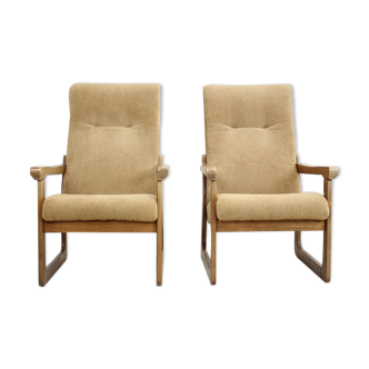 1990s Pair Armchairs, Czechoslovakia