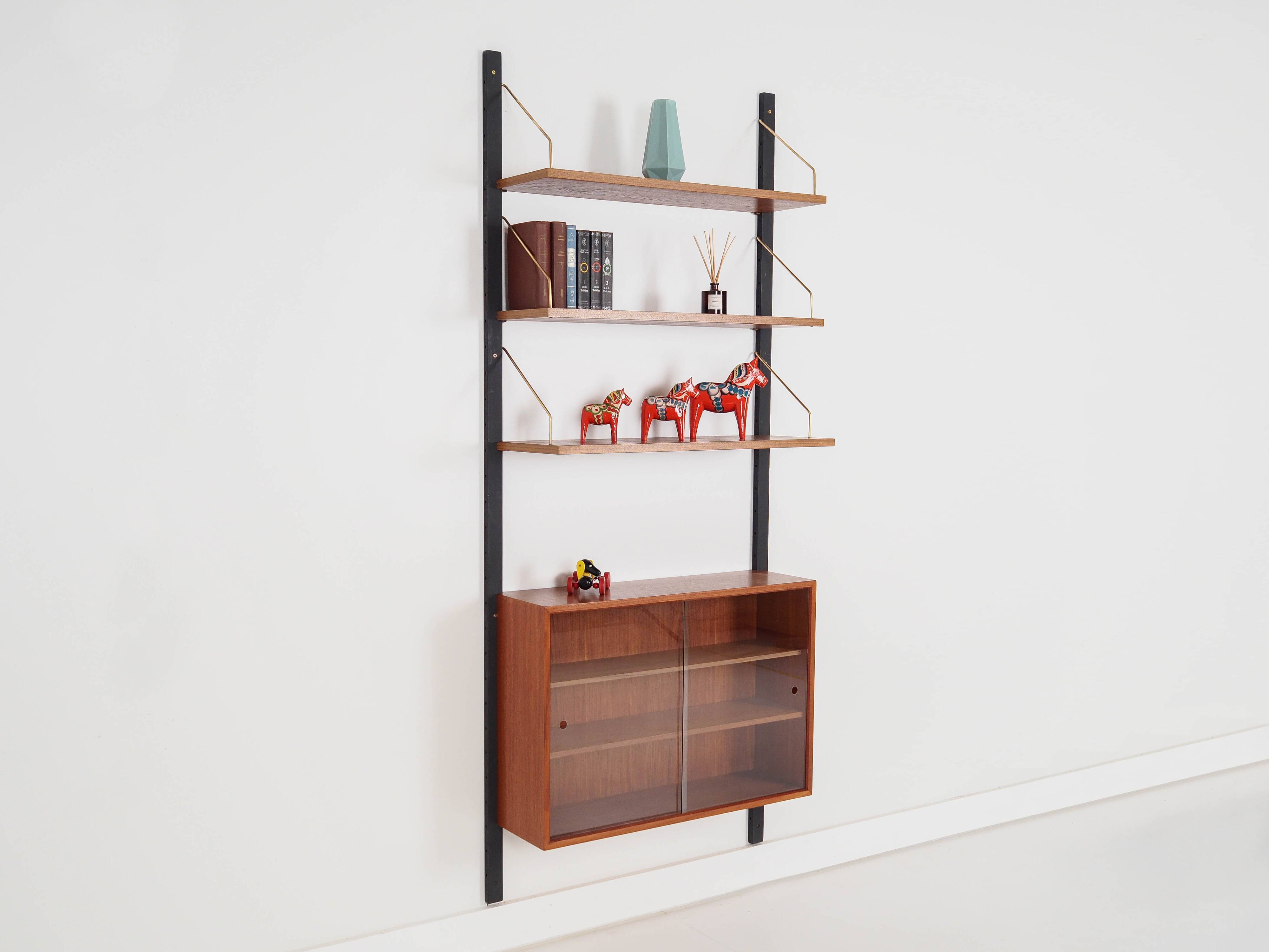 Teak shelving unit, Danish design, 1960s, production: Denmark