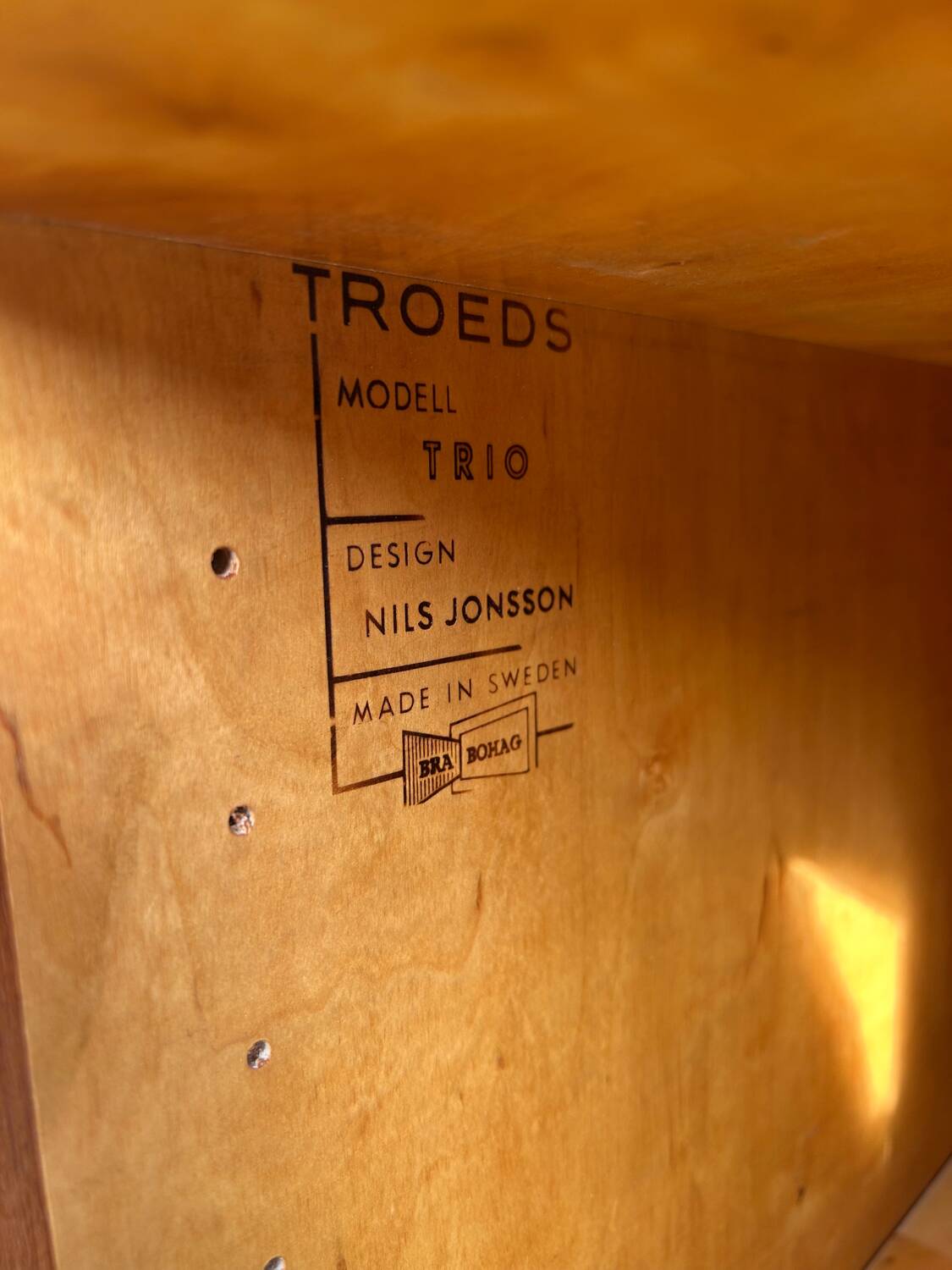Scandinavian enfilade Nils Jonsson TROEDS vintage Trio model 1960