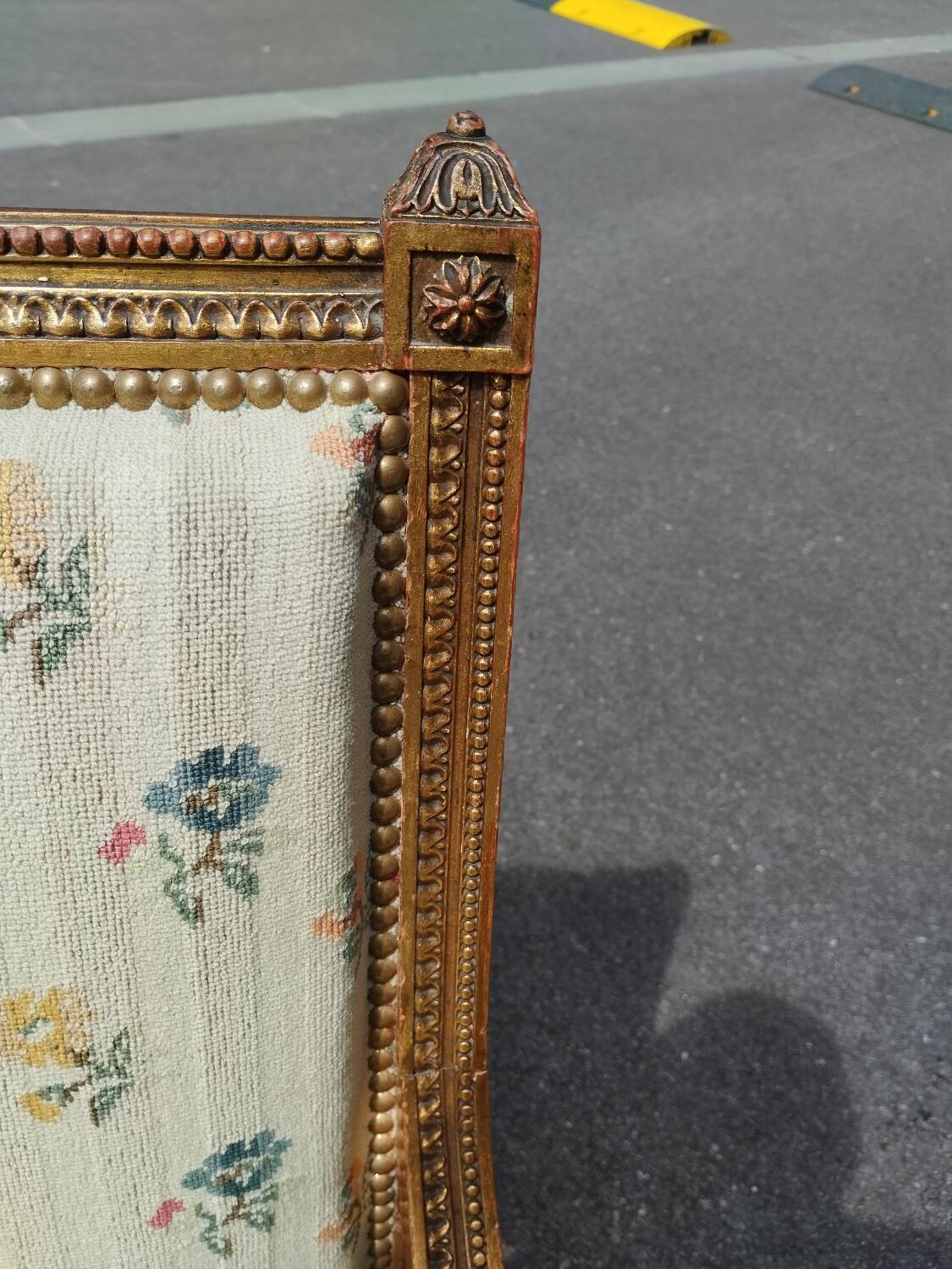 Pair of old Louis XVI style armchairs