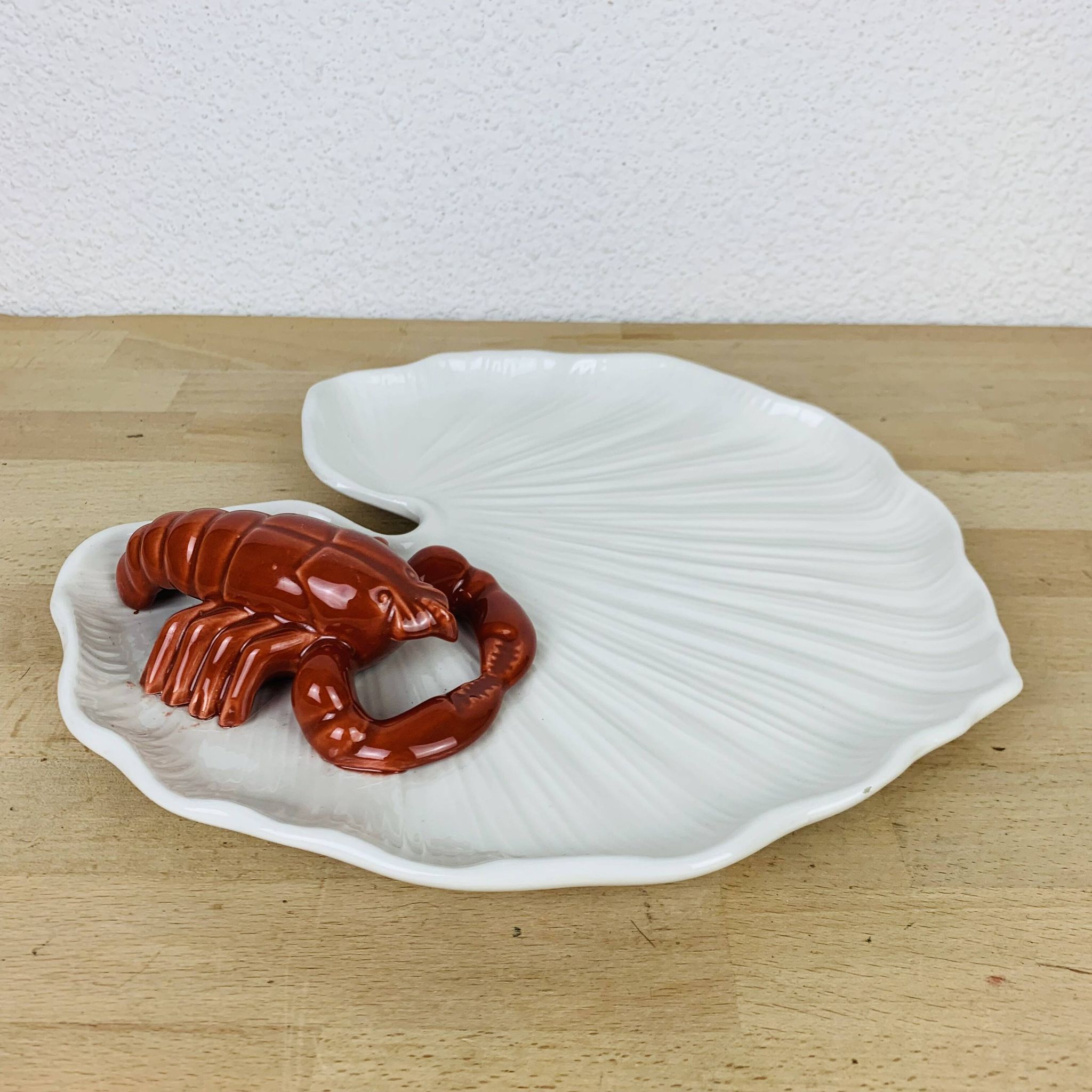 Italian ceramic crayfish dish Baretonni Nove
